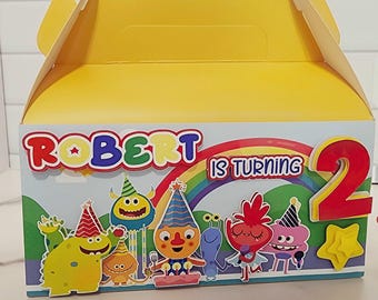 Super Simple Songs Inspired Gable Box Design Only Cut Out/Personalized Birthday Party Decoration