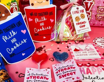 Valentine's Day Gift Tags, Party Decor Printable (Bundle)