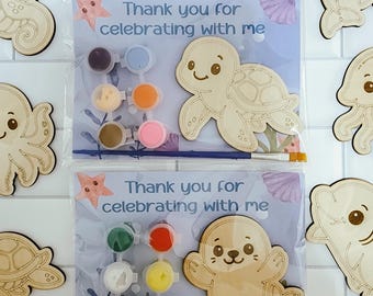 Paint Your Own Sea Creature: Kids Party Favor Set