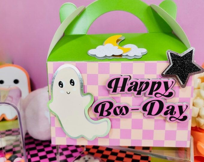 HALLOWEEN Gable Boxes/Party Decor/Halloween Favor Boxes/ Trick-or-treat gift Box/Halloween  Party Theme