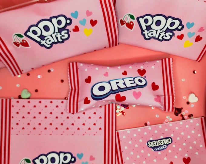 Pop‑Tart and Oreo Cookies Printable Wraps – Instant Download-Party favors