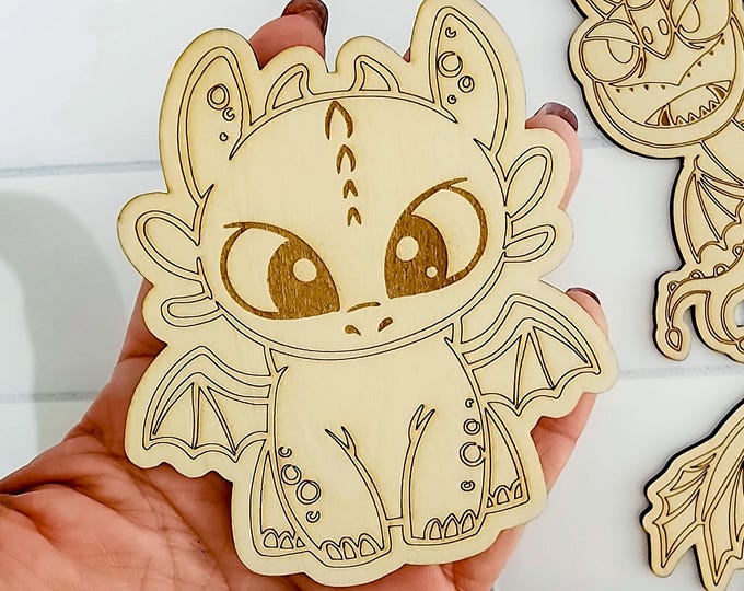 Dragon Cut Out Paint Your Own Party Favor:  Kids' Craft