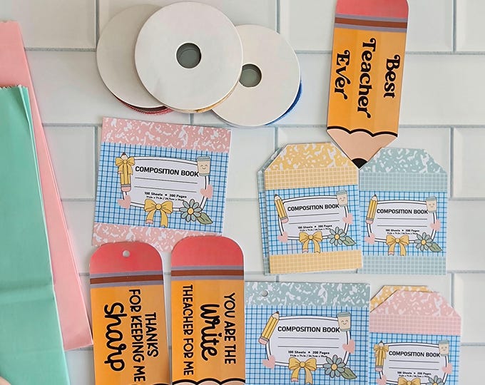 Pastel Classroom Gift Tags: Printable Teacher Appreciation (PDF Download)