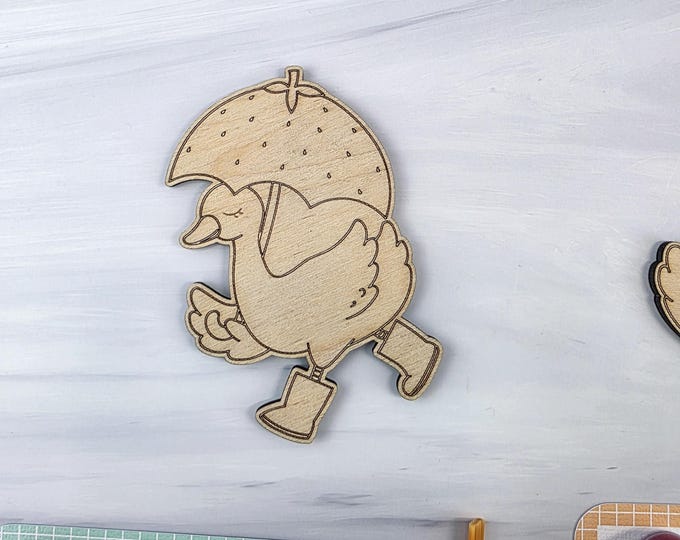 Silly Goose Paint Your Own Wooden Figure JUST CUTOUTS – Kids Craft Activity (4x3 Inch)