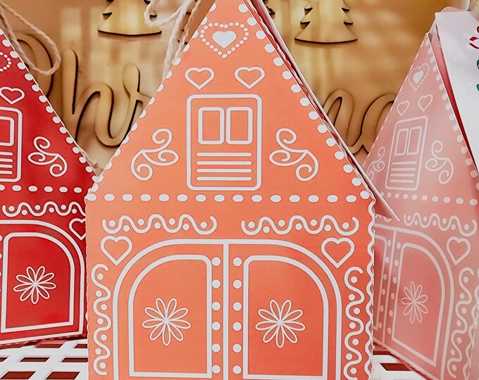 Gingerbread House Christmas Advent Calendar Template, Printable Christmas Advent Boxes Christmas Village Christmas Home Decoration