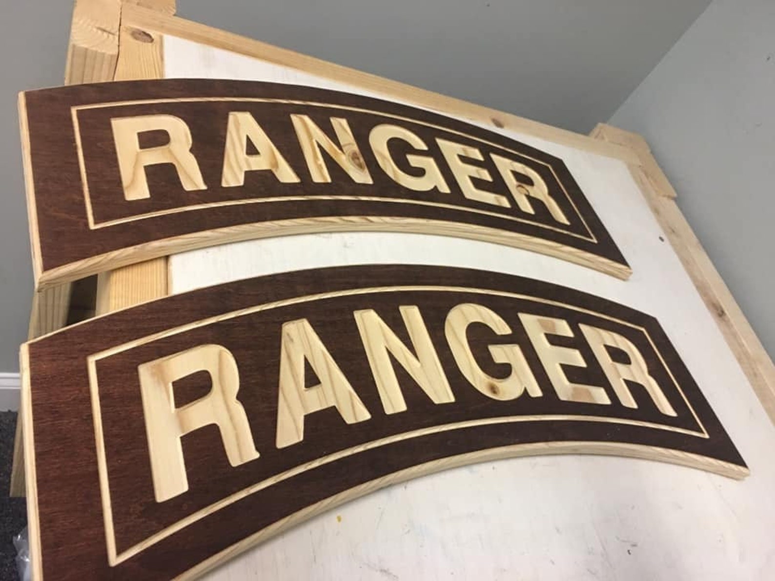 Ranger Tab wood wall hanging decor Etsy