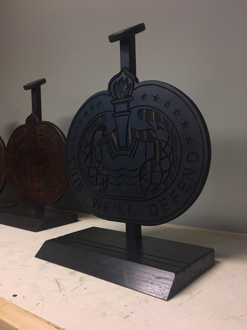 US Army Drill Sergeant Hat Stand With 2 Row Coin Holder Etsy