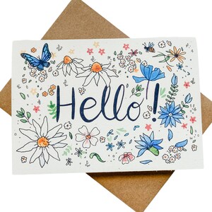 Eco Conscious Paper: Hallo Grußkarte