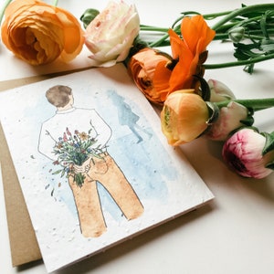 Plantable Card: I Love You, Plantable greeting card