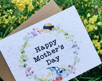 Plant Me! Happy Mother's Day | Plantable greeting card that bloom wildflowers