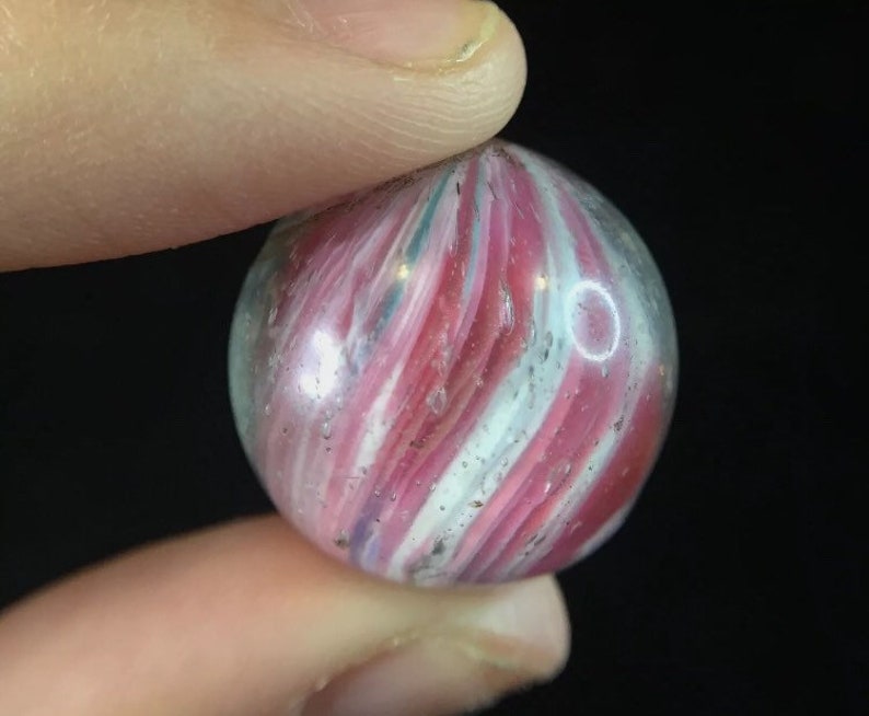 Vintage Antique German Marble Glass Old Trade Beads