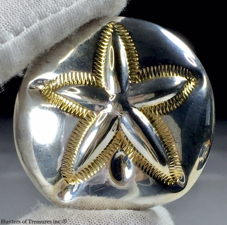 Vintage Silver Tone Metal BOST Starfish C Clasp Brooch 1960\u2019s 70\u2019s