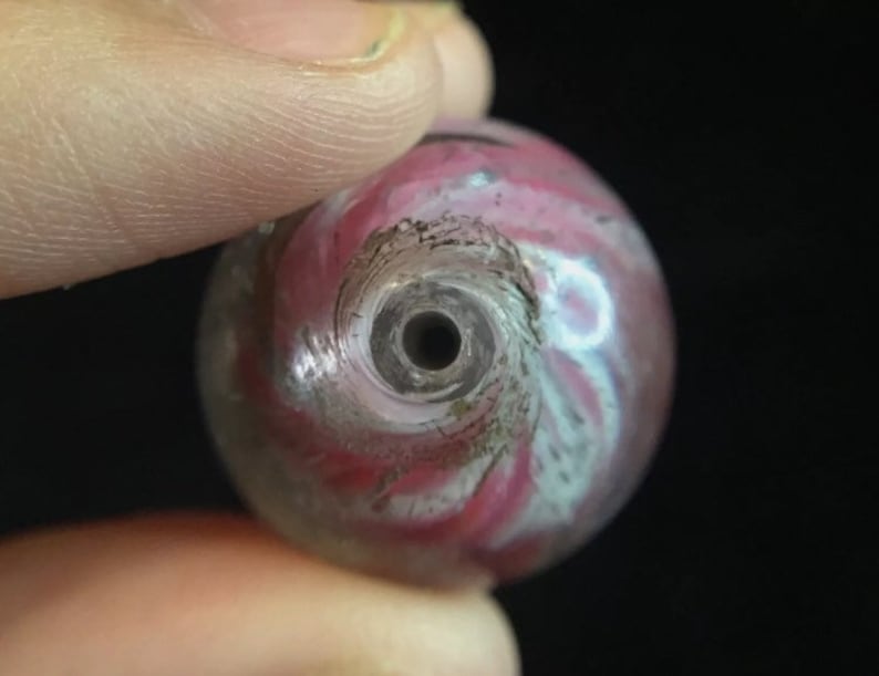 Vintage Antique German Marble Glass Old Trade Beads