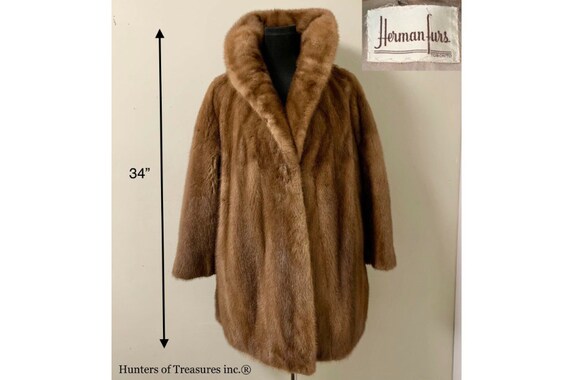 Vintage Canadian Real Fur MINK Coat Woman’s Herman