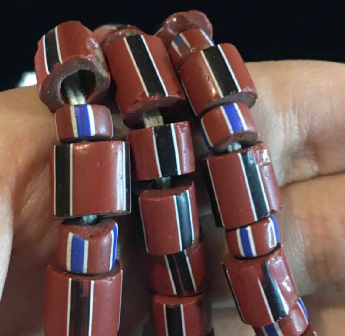 Old Native American Trade Beads 1800s Great Lakes Etsy