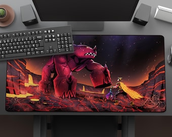 OSRS TzTok Jad - Tapis de souris : tapis de bureau gaming Runescape à l'ancienne