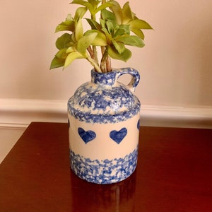 Blue and White Sponge Ware Jug