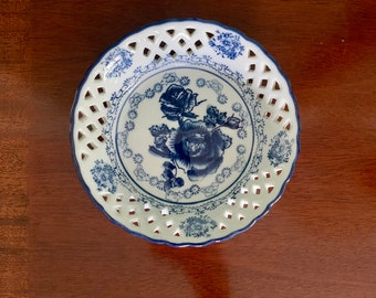 Blue and White Decorative Bowl