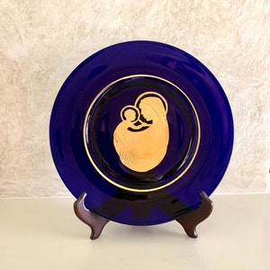 Kosta Madonna and Child Plate 1971