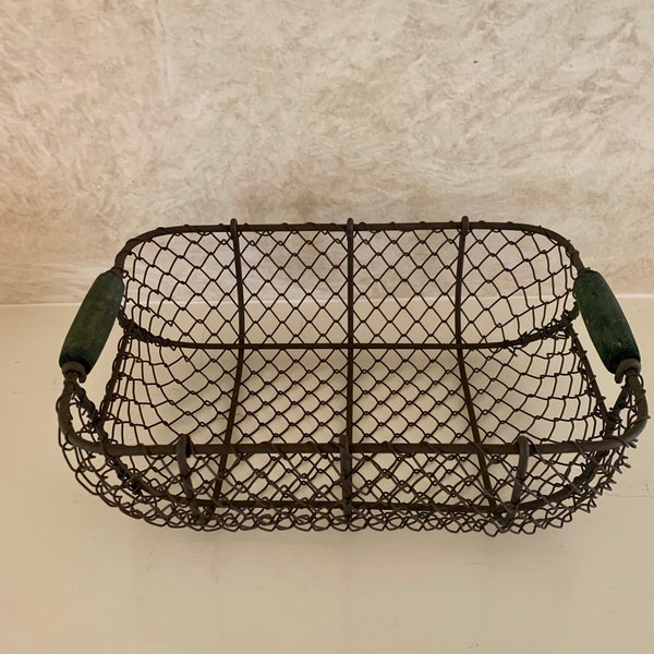 Vintage Wire Chicken Basket