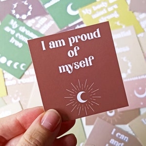 60 Affirmation Cards For Anxiety | Daily Affirmation Cards | Digital Download | Motivational Cards | Printable Positive Affirmation Cards