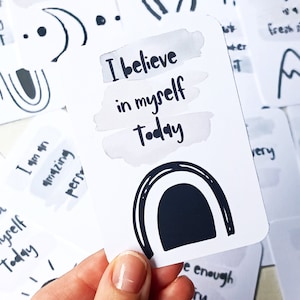 26 Children's Positive Affirmation Cards | Set of Printable Kids Affirmation Cards | Encouragement Cards for Kids | Digital Download | PDF