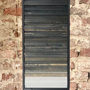 Rustic Electrical Panel Cover (NO Hinges) - Black Ombré - Black trim  -Breaker Box Panel Cover - Wall Decor - Modern art