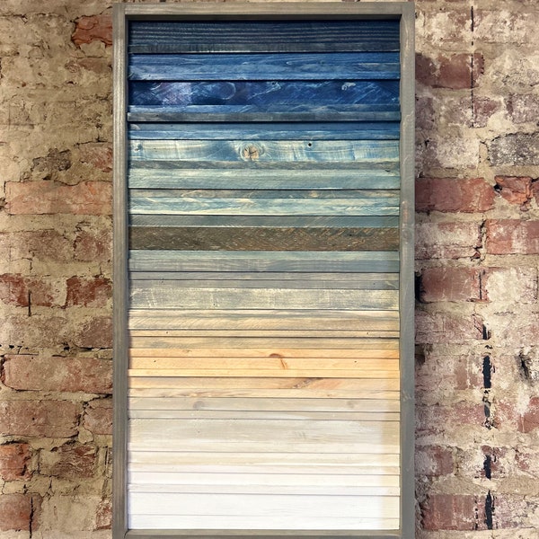 Armario rústico (una puerta) - Varios tamaños - Azul marino, estilo costero - Armario de baño - Botiquín - Licorería - Armario rústico