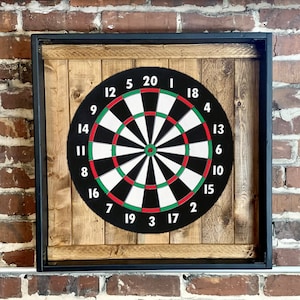 Rustic Dartboard Cabinet - 24”x24” - Rustic Cabinet - Game Room / Man Cave Art - Wall Decor - Cabinet