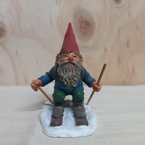 Rien Poortvliet, klassische Zwerge, Paul auf Skiern von Egbert 2001