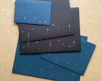 Starry Detailed Cardstock Envelopes