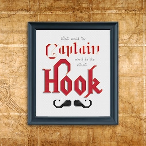 Captain Hook Cross Stitch Pattern