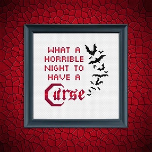 What a Horrible Night To Have A Curse - Castlevania Cross Stitch Pattern