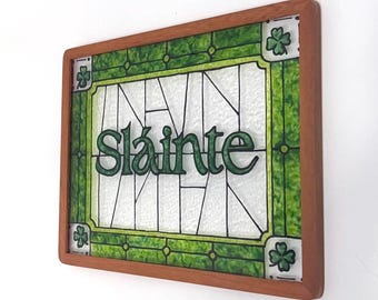Décoration murale personnalisée pour enseigne en vitrail 12 x 16