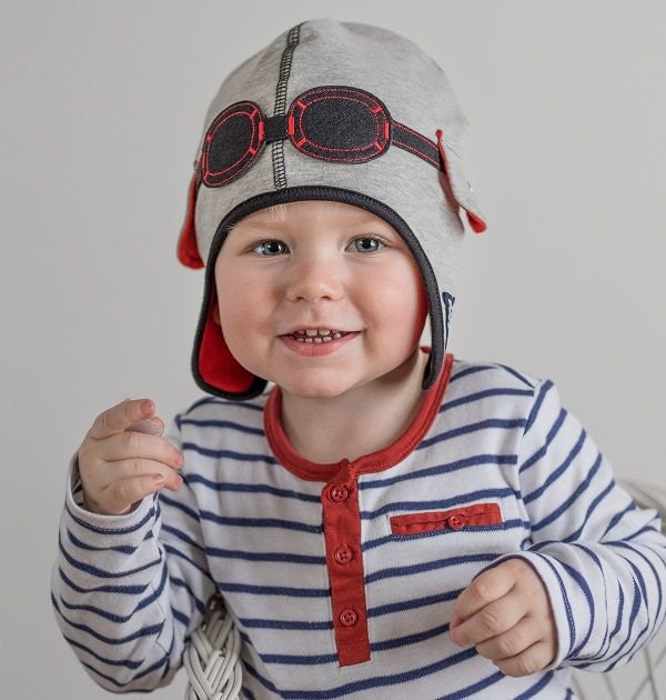 Kids Aviator Hat With Goggles Etsy