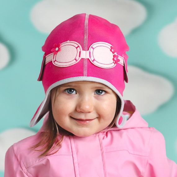 Baby Girl Aviator Hat Bib \u0026 Gloves Gift 