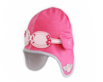 Girls Hat Aviator Hat with Goggles