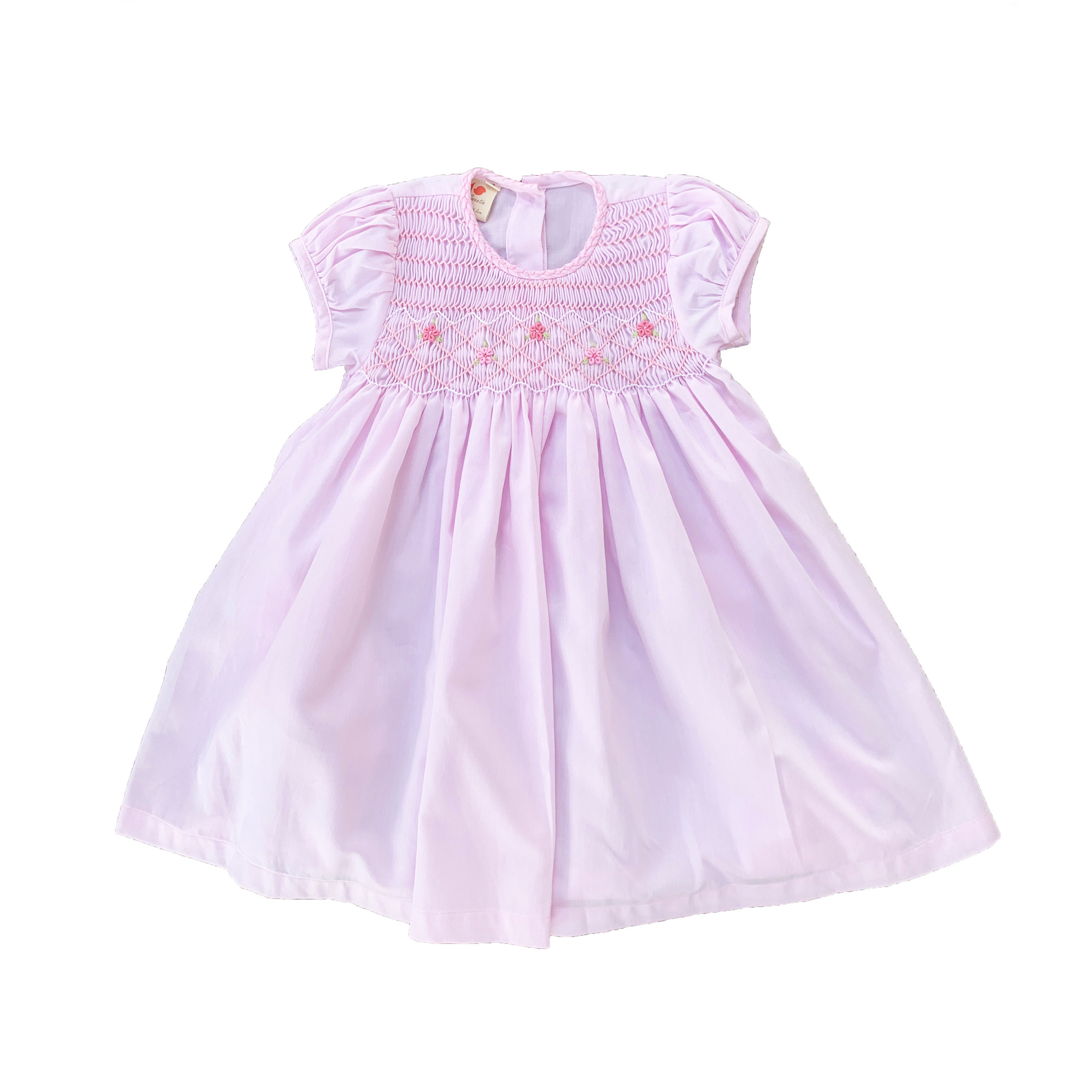 Pale Pink Smocked Dress Etsy