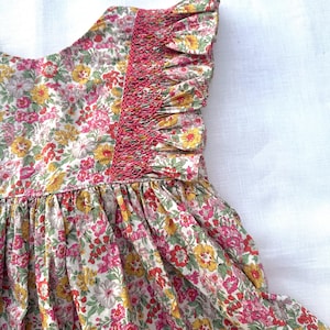 Petite Floral Smocked Dress
