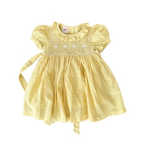 Sunflower Breeze Smocked Dress