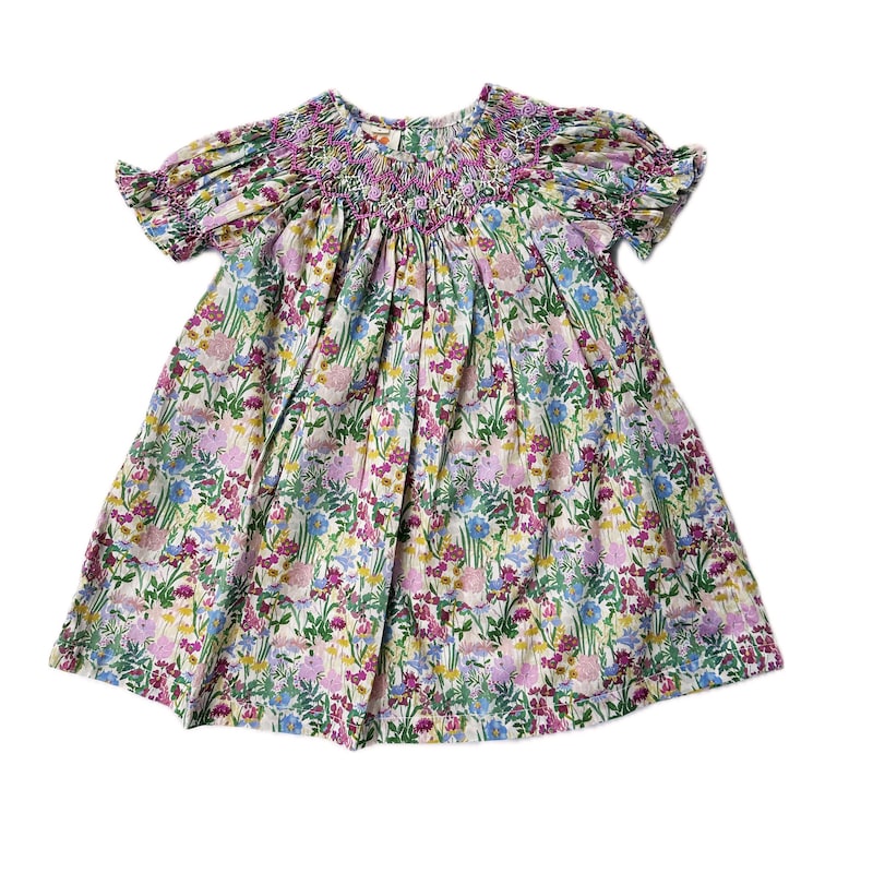 Floral Print Smocked Dress main image 0