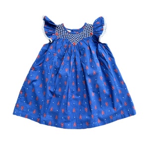 Prawn Smocked Dress