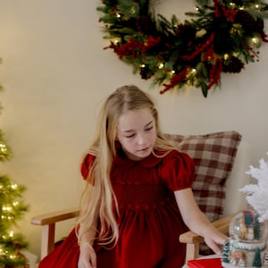 Cherry Red Smocked Dress