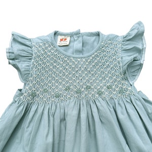 Pastel Mint Smocked Dress