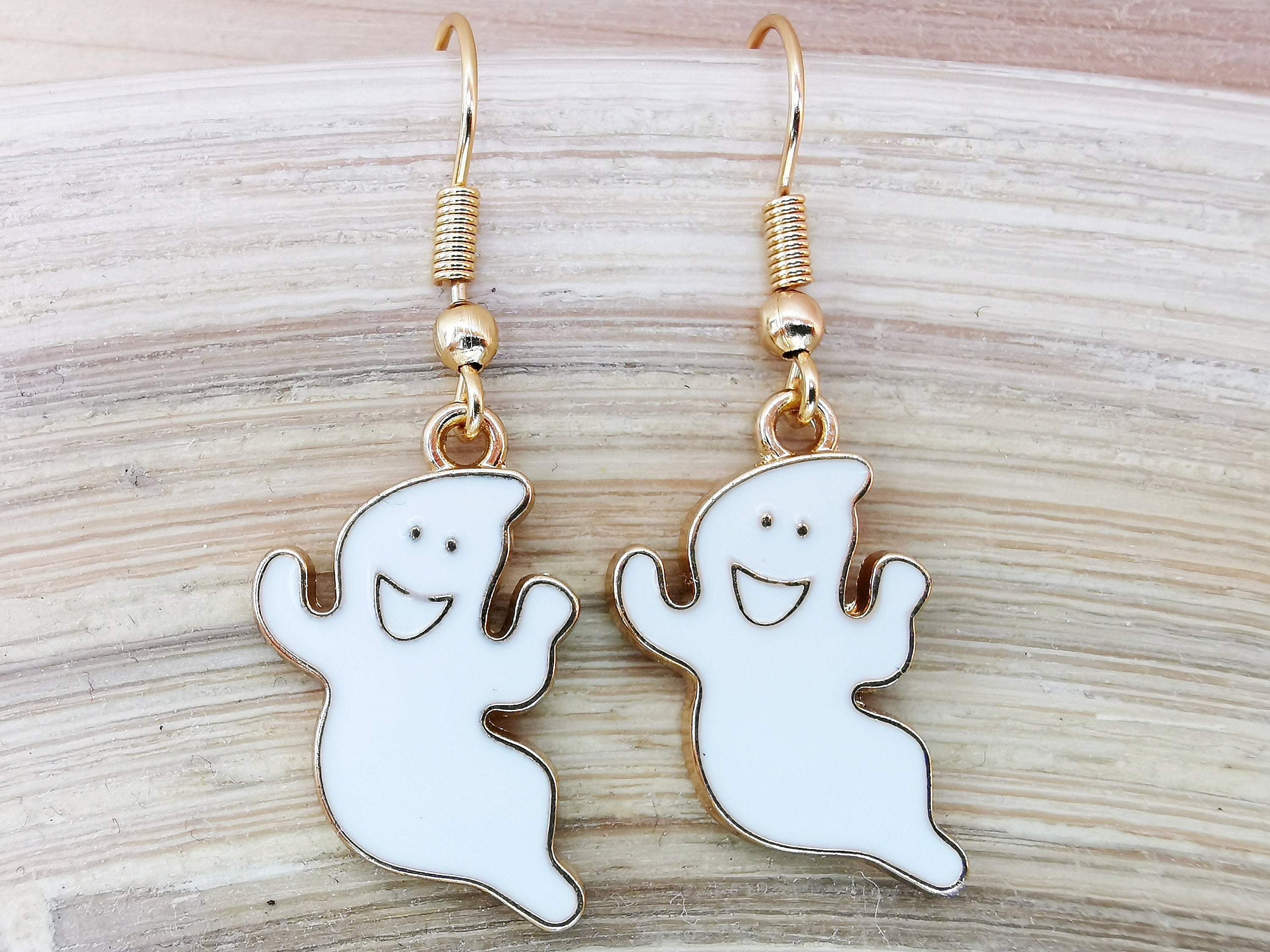 Spooky ghost earrings for Halloween gifts / Halloween earrings  Etsy