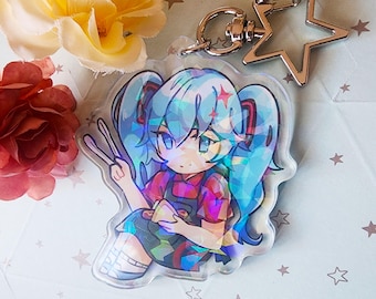 Bunnings Miku | Acrylic Keychain Charm & Sticker