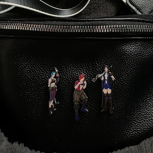 Arcane inspired pin badges | Vi | Caitlyn Kiramman | Jinx