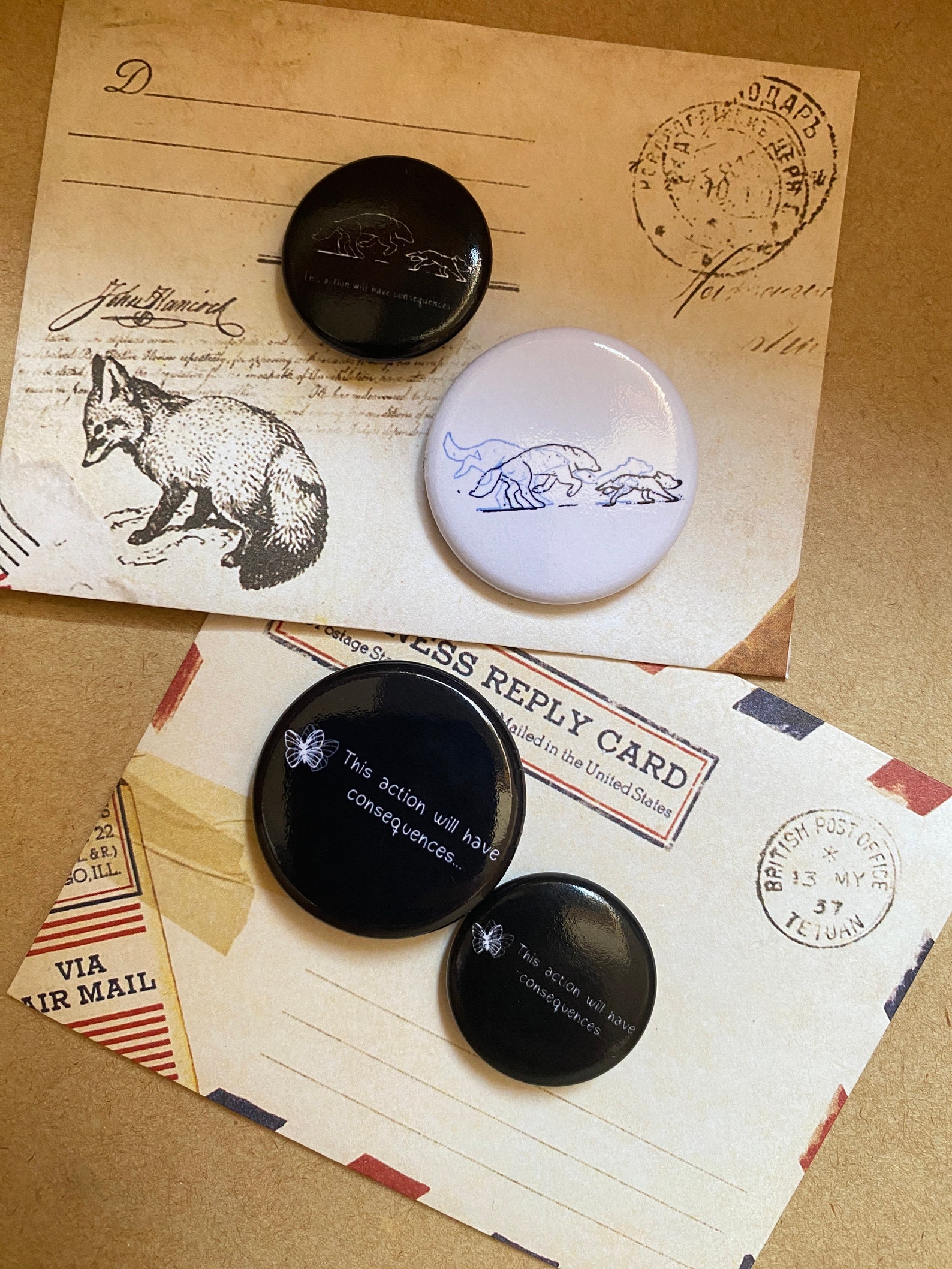 Pin Badges Life is Strange Inspired | 'this Action Will Have ...