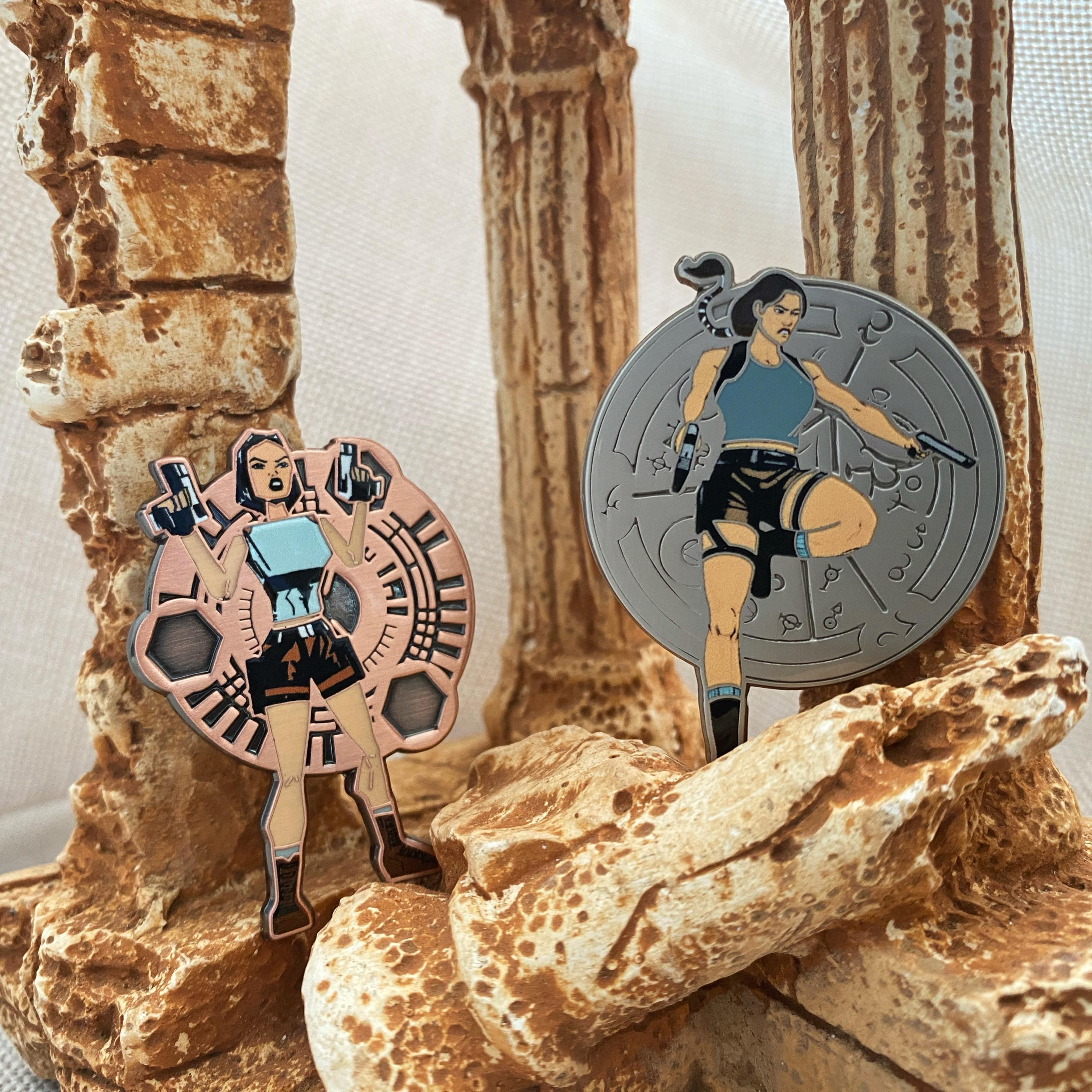 Tomb Raider | Lara Croft Inspired Enamel Pins - Etsy