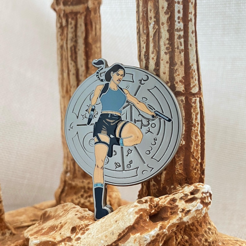 Tomb Raider | Lara Croft Inspired Enamel Pins - Etsy